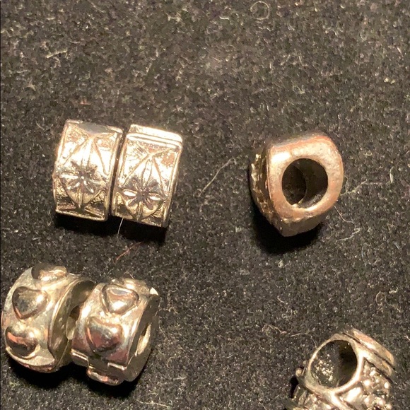 Bundle of 6 Bracelet spacers Heart/Wine Barrel - Picture 5 of 10